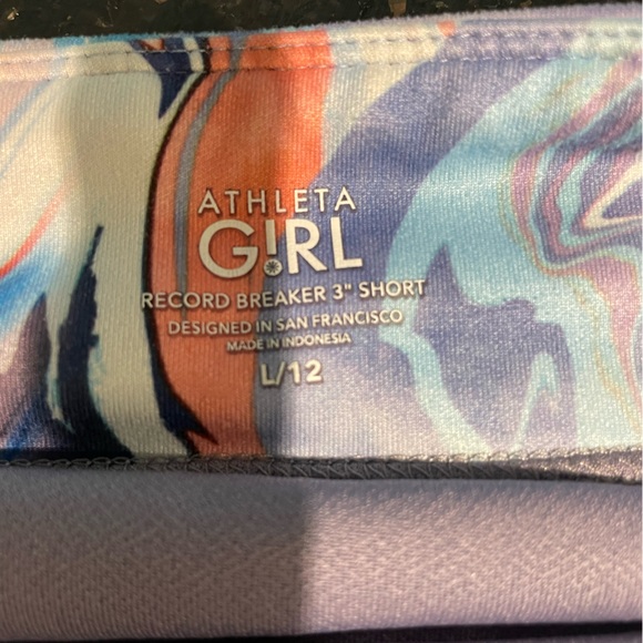 Three pairs of athletic shorts for girls. 2 Athleta girl/one Nike - Picture 4 of 7